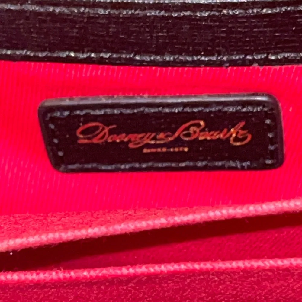 Dooney & Bourke Black and White Logo Wristlet - Picture 7 of 8
